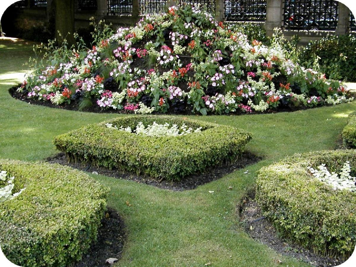 Interesting Design of the Flowerbeds