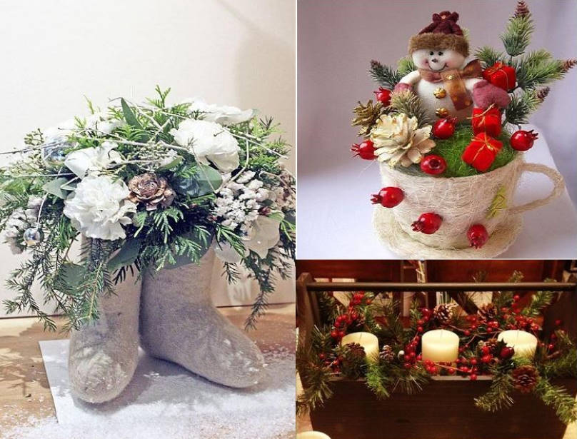 Ideas for New Year Bouquets and Arrangements for a Pleasant Festive Interior