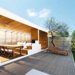 Terraced motives the device is weatherproof wooden floors
