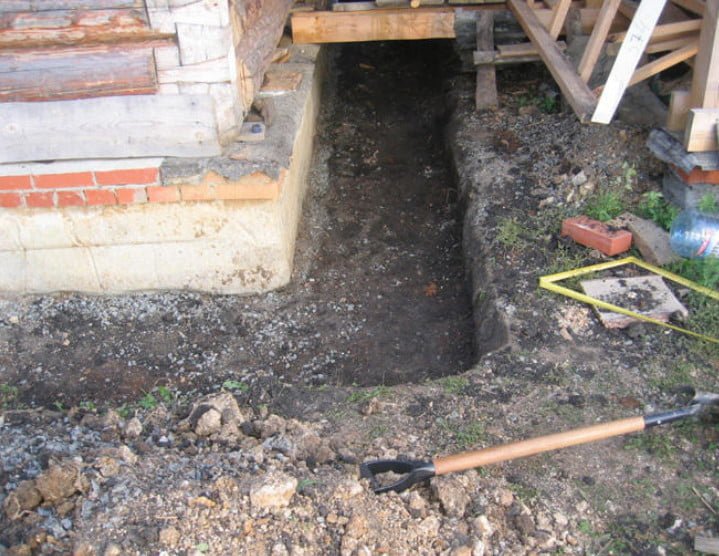 Proper Blind Area - Not a Trifle: Preparatory Excavation and Drainage