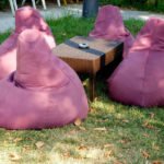 Bean Bag Chairs, Modules, Futons. Unusual Country Furniture Made of Fabric.