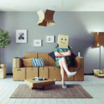 Furniture Made of Cardboard and Paper: the History and Technology of Such