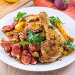 Chicken In Wine, Cooked With Figs