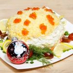 Delicious Salad With Salmon And Apple