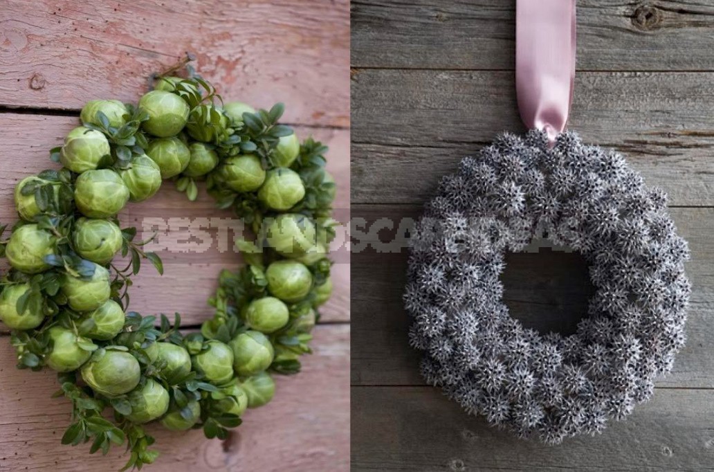Wreaths Not Made Of Pine Needles: Ideas For New Year And Christmas Decor