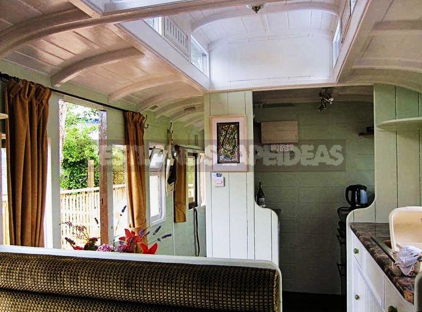 Trailer Cottage in an Old Train Car