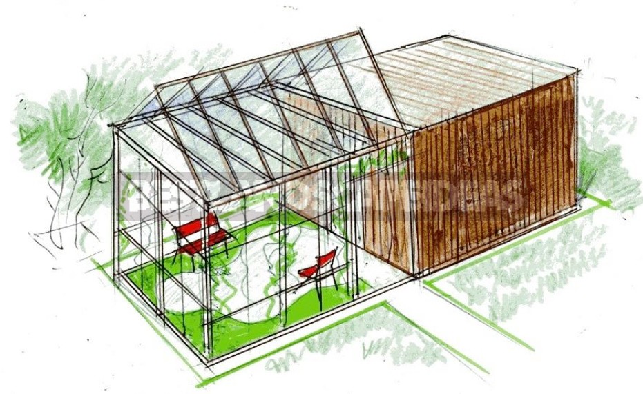 Farm Buildings In The Cottage: 7 Original Ideas Using Containers