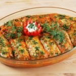 Stuffed Cabbage With Mushrooms. A Traditional Dish Of Lenten Table