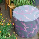 Mobile Pouf Made Of Plastic Bottles