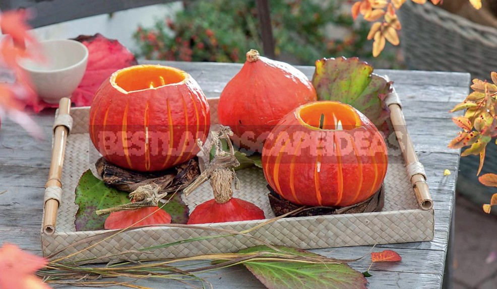 Pumpkin Decor: Vases, Candlesticks And Other Ideas