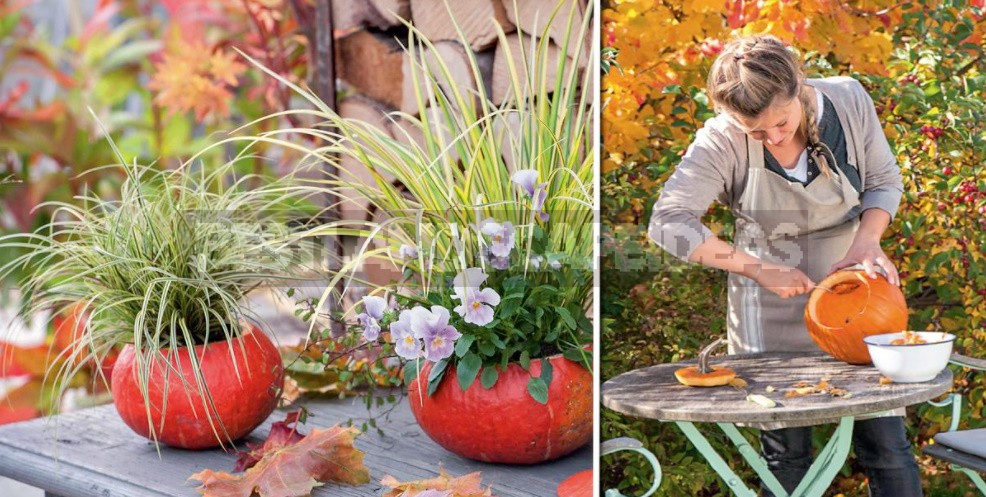 Pumpkin Decor: Vases, Candlesticks And Other Ideas