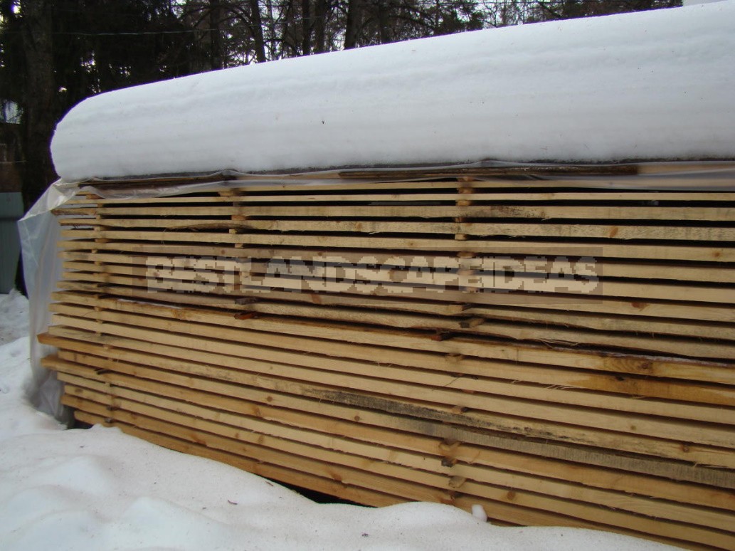 Winter Storage Of Construction Materials On The Site