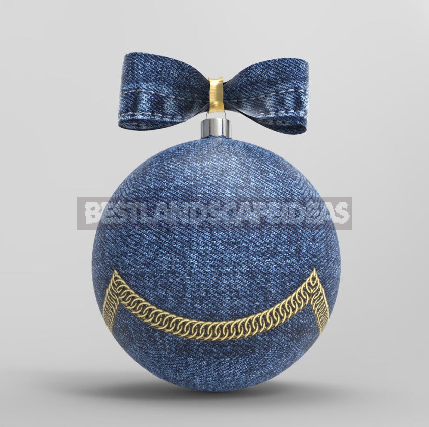 Christmas Crafts Made Of Denim With Your Own Hands