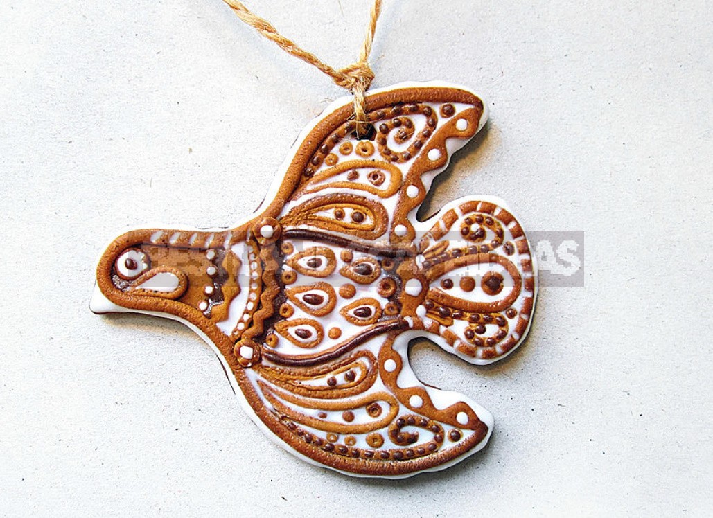Christmas Decorations Made Of Polymer Clay: Gingerbread