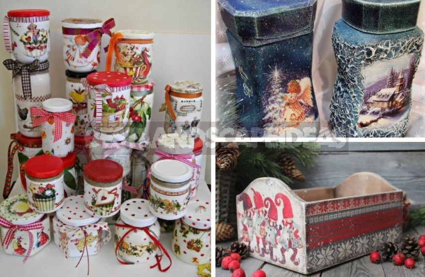 New Year's Decoupage: Ideas For Transforming Ordinary Objects