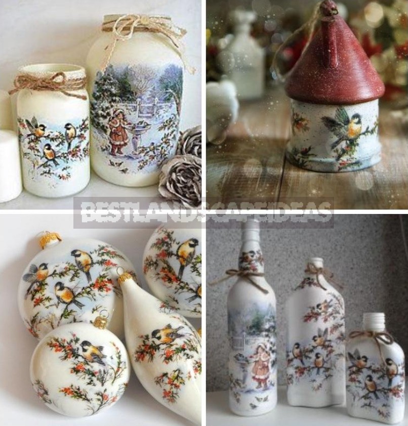 New Year's Decoupage: Ideas For Transforming Ordinary Objects