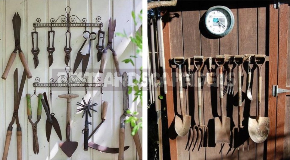 Where And How To Store Garden Tools More Conveniently: 10 Practical Ideas (Part 1)