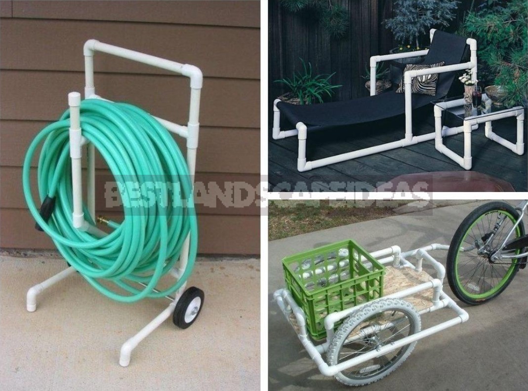 What You Can Make From PVC Pipes With Your Own Hands: 20 Ideas For Giving (Part 1)