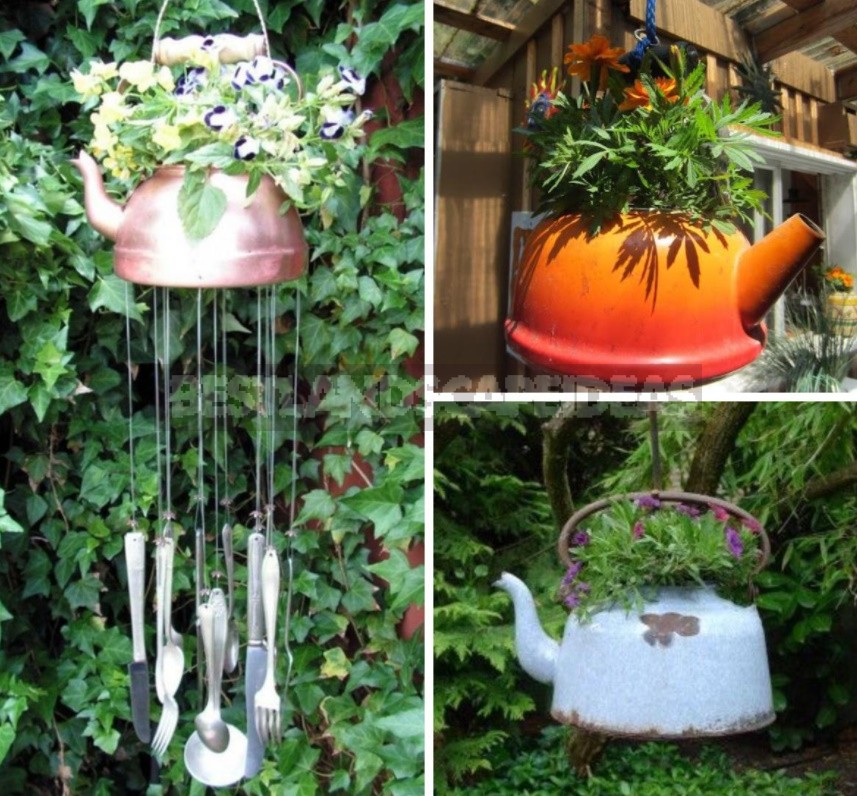 Spectacular Hanging Planters Made Of Improvised Materials