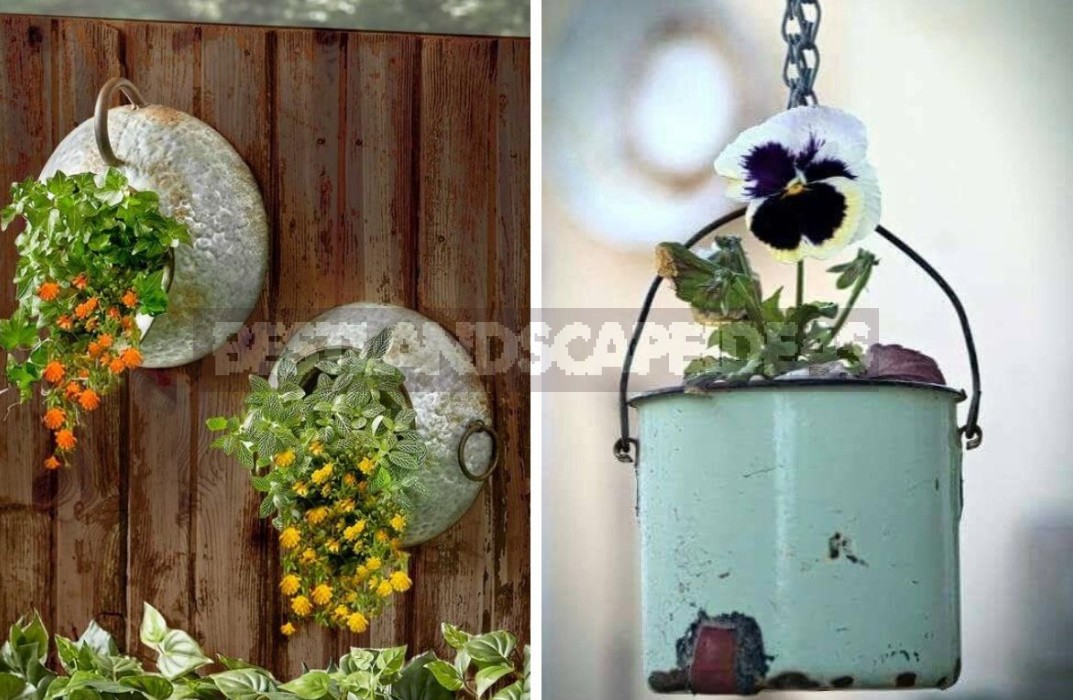 Spectacular Hanging Planters Made Of Improvised Materials