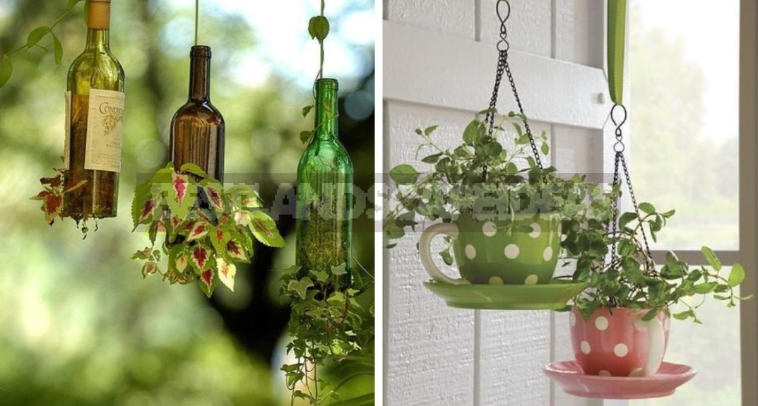 Spectacular Hanging Planters Made Of Improvised Materials