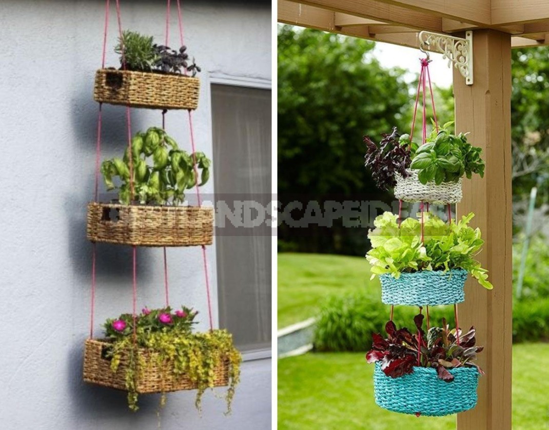 Spectacular Hanging Planters Made Of Improvised Materials