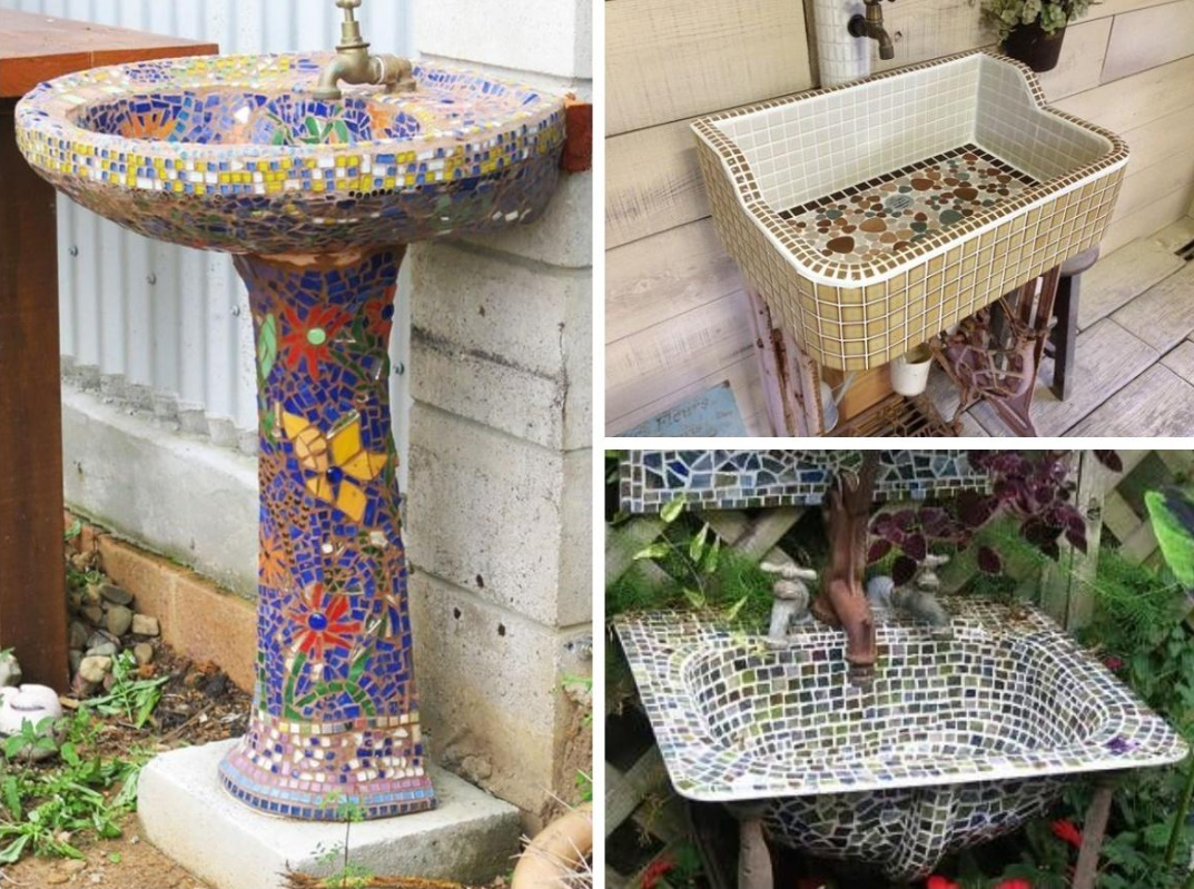 Garden Washbasins: Bright, Practical And Original Ideas