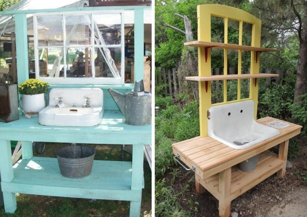 Garden Washbasins: Bright, Practical And Original Ideas