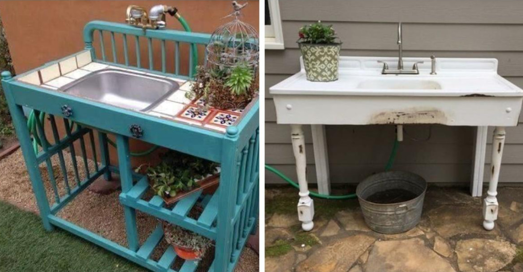 Garden Washbasins: Bright, Practical And Original Ideas