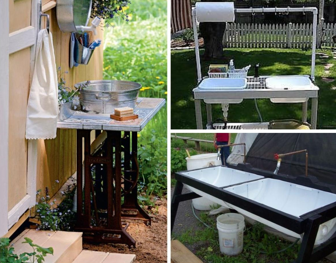 Garden Washbasins: Bright, Practical And Original Ideas