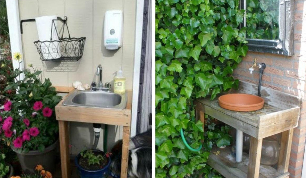 Garden Washbasins: Bright, Practical And Original Ideas