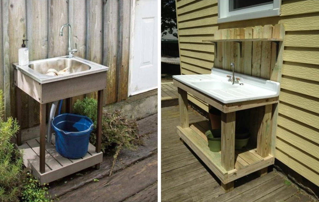 Garden Washbasins: Bright, Practical And Original Ideas