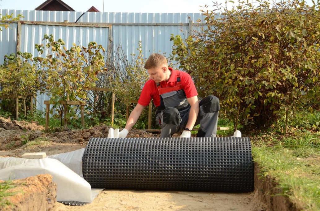 Profiled Membrane For Garden Paths