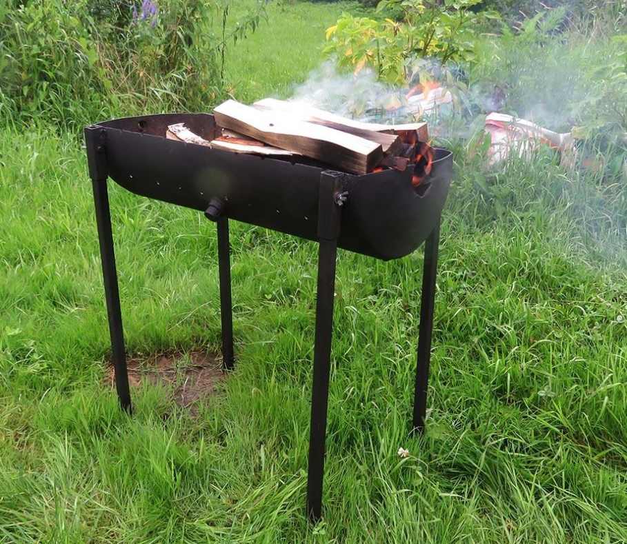 Barbecue From An Old Heating Boiler — With Your Own Hands