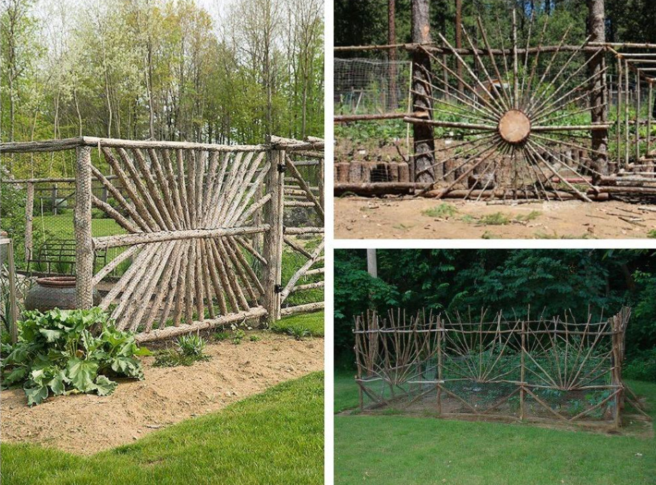 Cheap And Angry: a Designer Fence Made Of Ordinary Branches