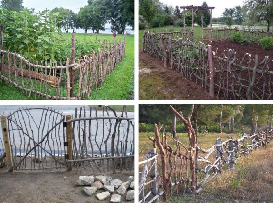 Cheap And Angry: a Designer Fence Made Of Ordinary Branches