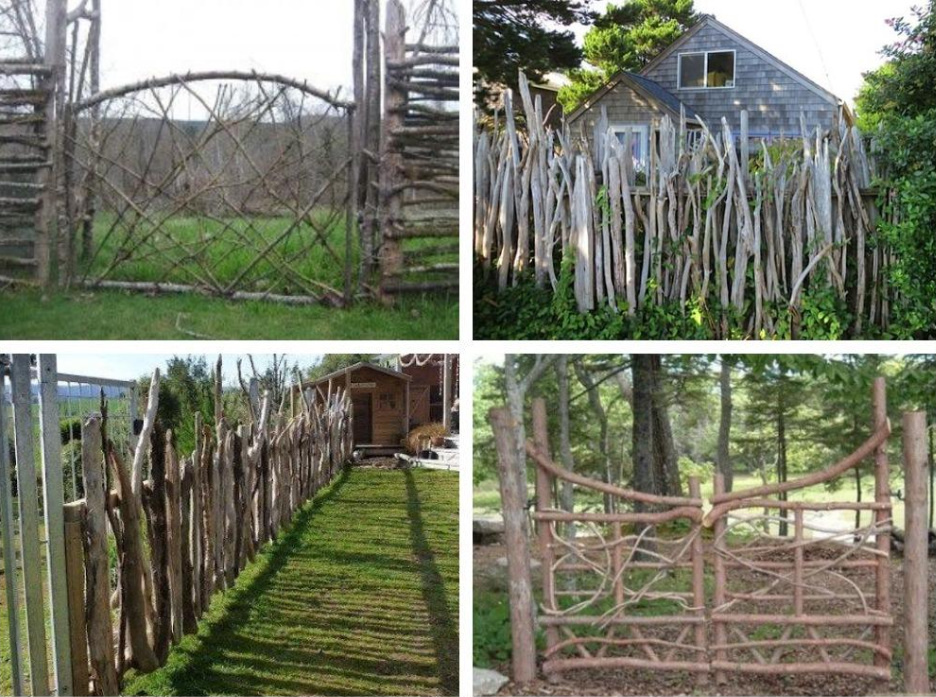 Cheap And Angry: a Designer Fence Made Of Ordinary Branches