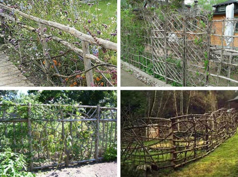 Cheap And Angry: a Designer Fence Made Of Ordinary Branches