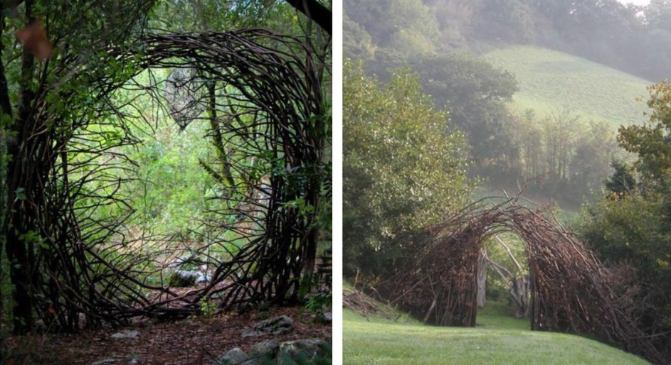 Cheap And Angry: a Designer Fence Made Of Ordinary Branches