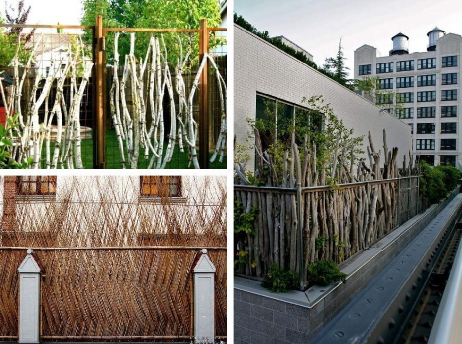 Cheap And Angry: a Designer Fence Made Of Ordinary Branches