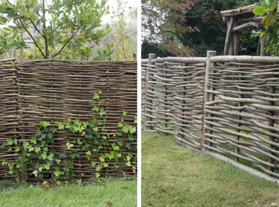 Cheap And Angry: a Designer Fence Made Of Ordinary Branches