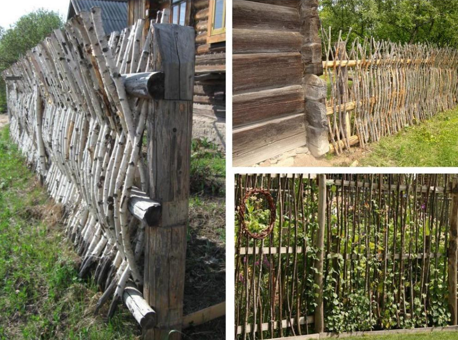 Cheap And Angry: a Designer Fence Made Of Ordinary Branches